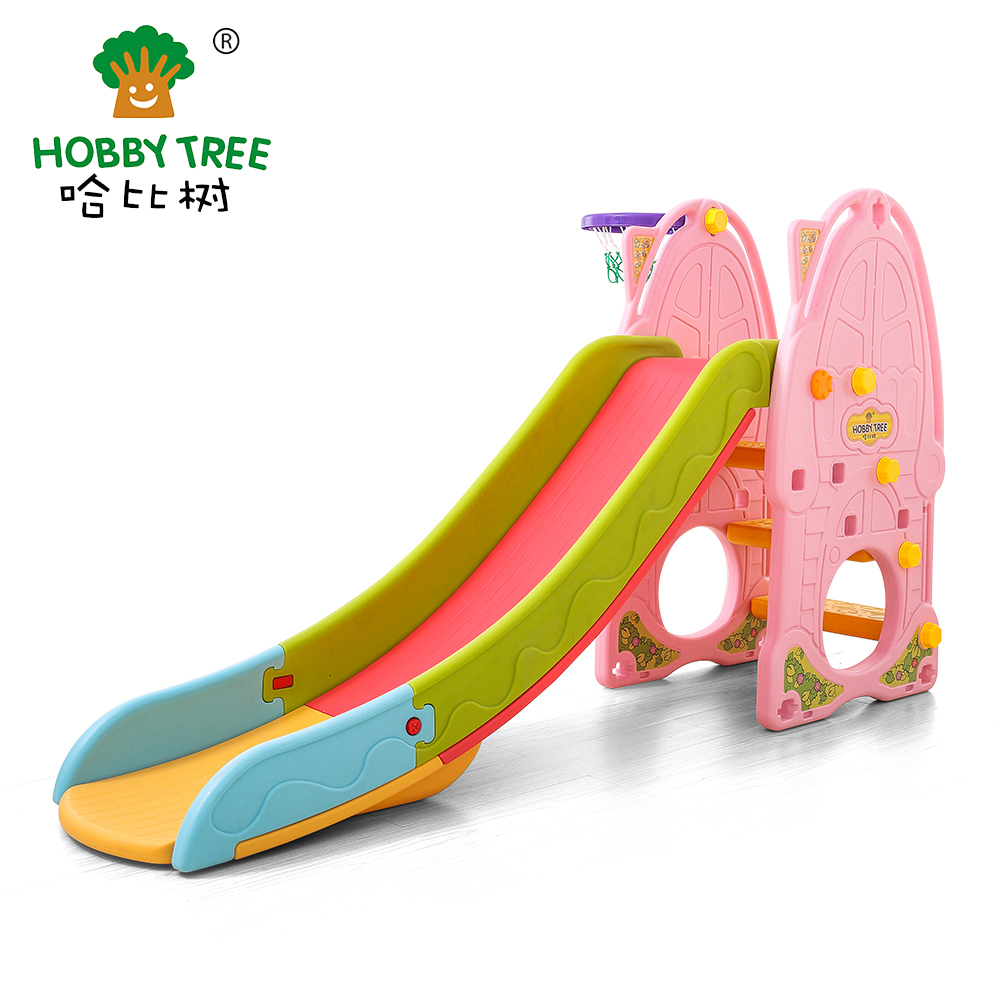 The most classic colorful family use indoor plastic slide for childrenWM21B143
