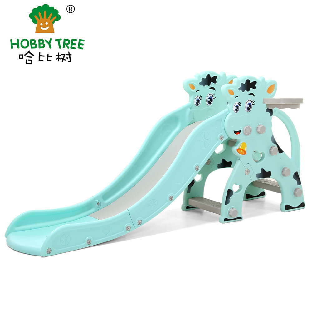 Calf theme indoor plastic kids slide WM21B292