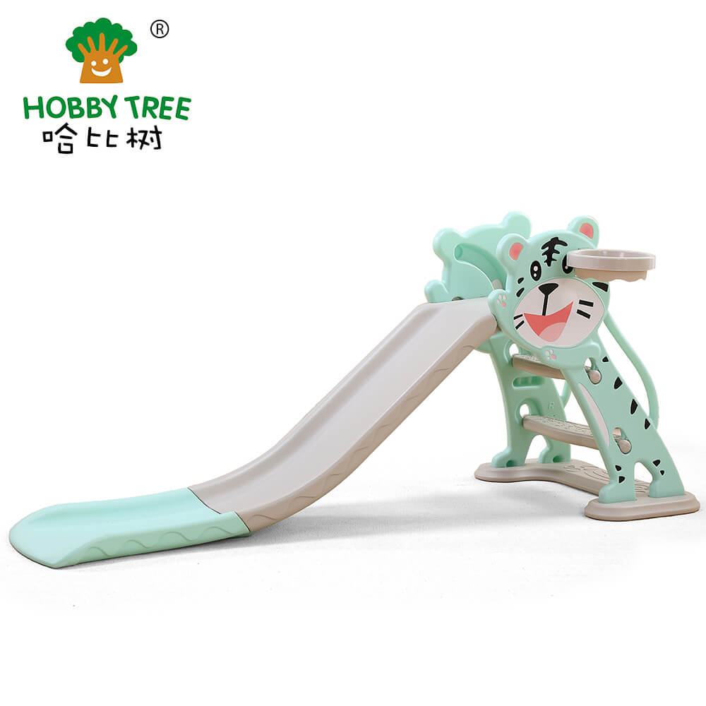 Tiger theme indoor plastic kids slide WM21B372