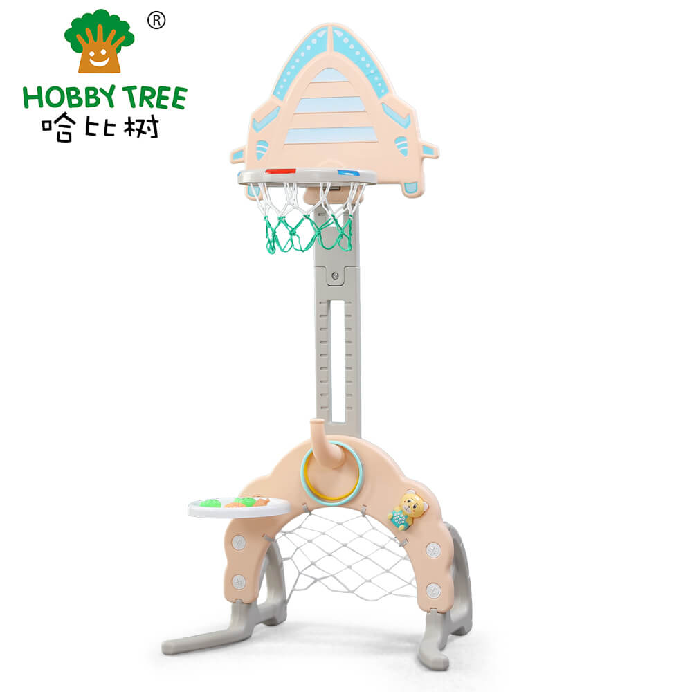 Rocket Theme indoor plastic kids basketball set with good mini hoop system WM21H032