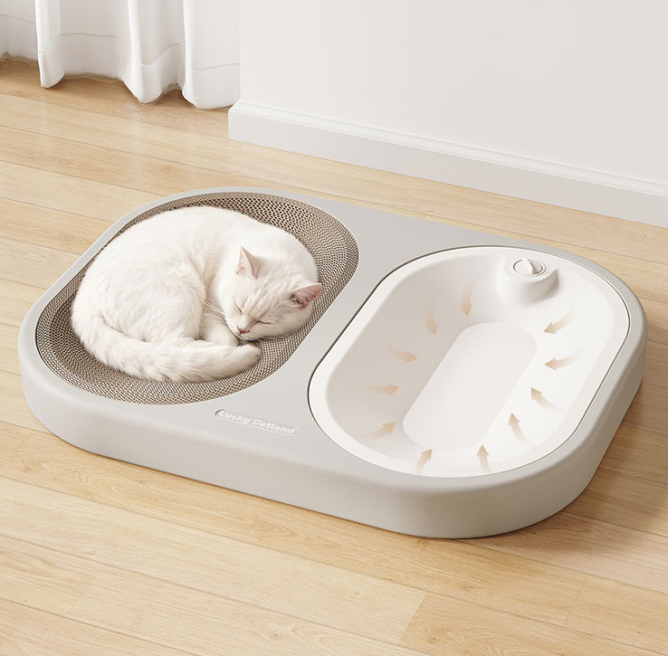 Water-Fillable Cat Bed with Scratch Board WM26L031